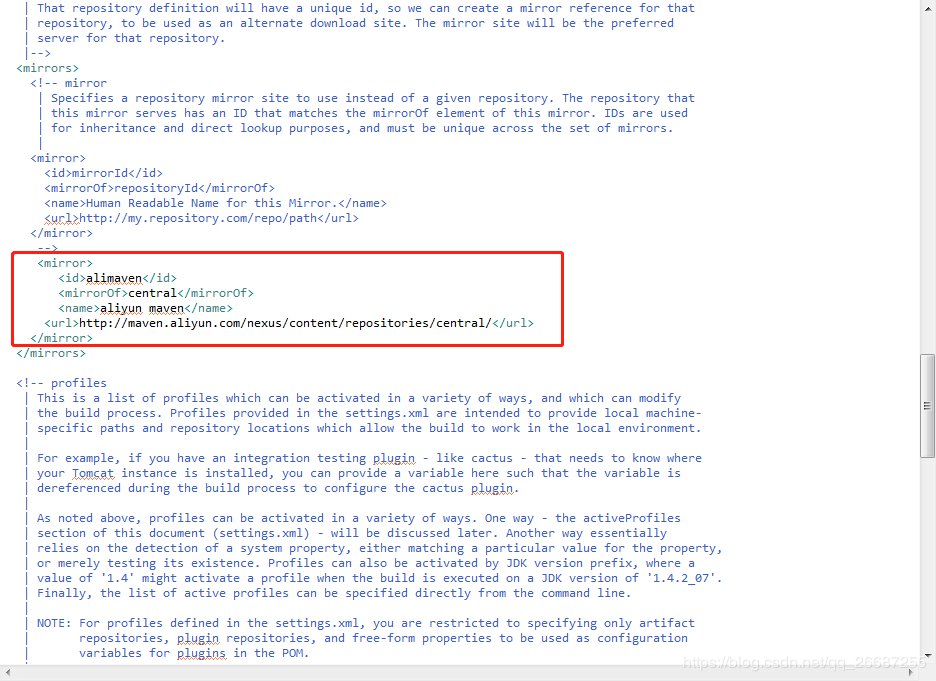 eclipse里的maven配置国内镜像