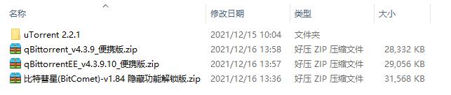 BT下载工具（含 qBittorrent、uTorrent、BitComet）