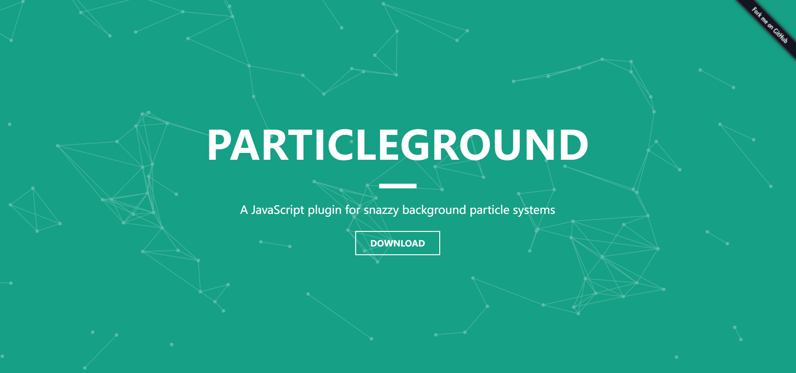 粒子背景特效 Particleground.js 插件