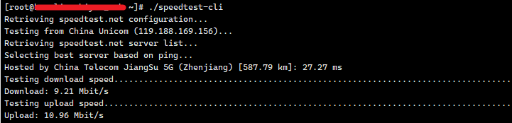 Linux 下通过 SpeedTest 工具测试网速