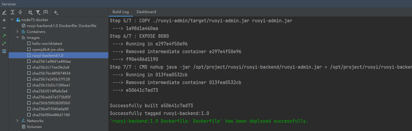 Docker Compose 部署若依前后端分离版