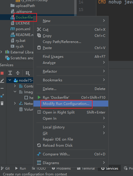 Docker Compose 部署若依前后端分离版